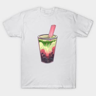 Strawberry Matcha Boba T-Shirt